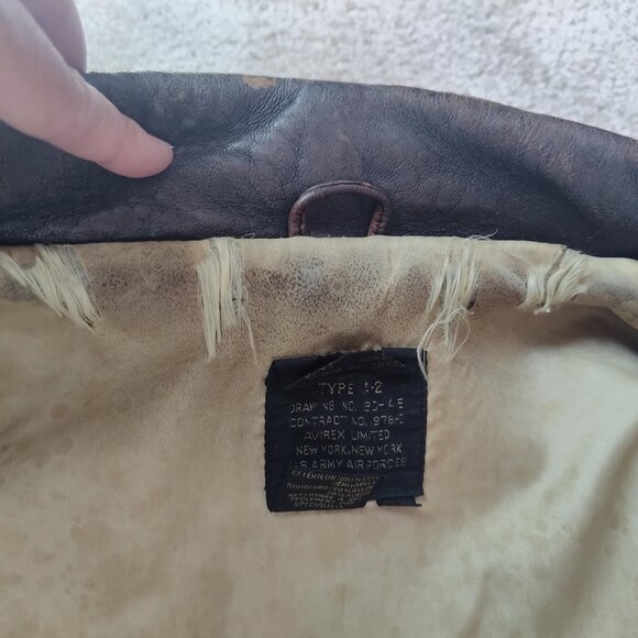 US Army Air Forces Real Leather Bomber Jacket - Picture 15 of 16